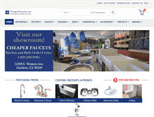 Tablet Screenshot of cheaperfaucets.com